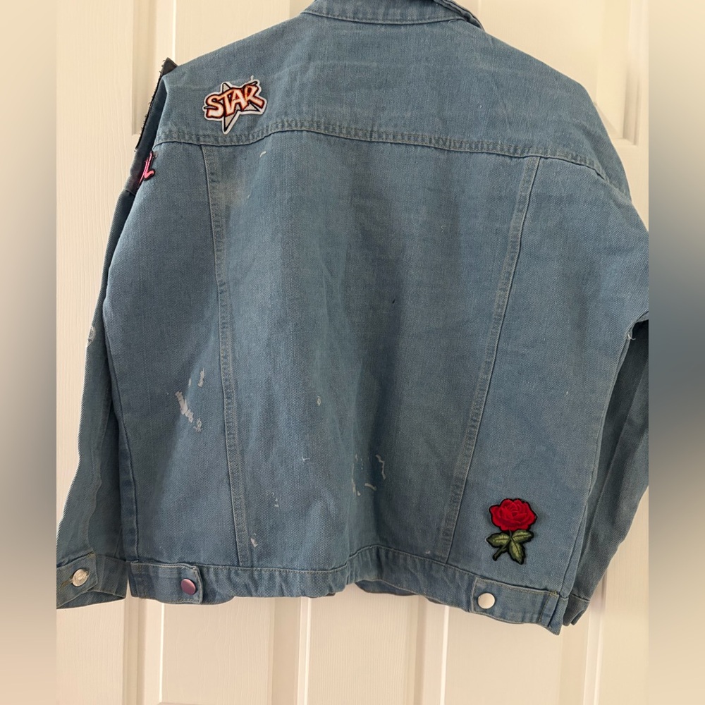 Denim Jacket with Patches - Picture 3 of 3